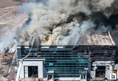 Akyurt'ta son dakika yangın: Ankara'da fabrika alev aldı