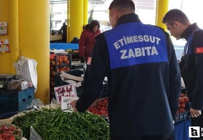 Etimesgut Belediyesi Zabıta ekiplerinden halk sağlığı denetimi