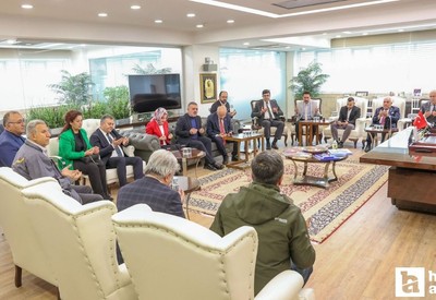 AK Partili Belediye Başkanlarından Fethi Yaşar'a taziye ziyareti