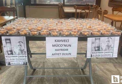 Süleyman Çakır anısına Hacı Bayram Veli Cami'de lokma dağıtıldı