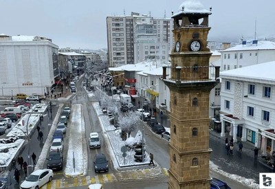 Yozgat'ta kar yağışı etkili oldu