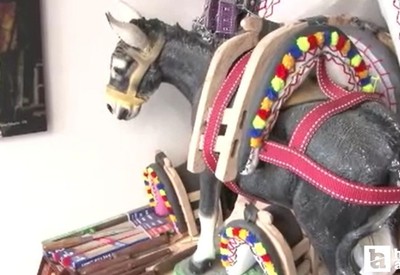 Beypazarı'nda 52 yıllık semer ustası ata mesleğini yaşatıyor
