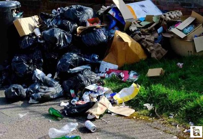 İngiltere'de işçiler günlerdir çöp toplanmıyor