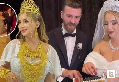 Fenomen Aleyna Dalveren evlendi, 20 milyonluk altın takıldı