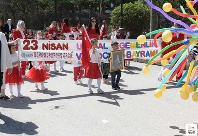 Kahramankazan'da bayram heyecanı: 23 Nisan kutlandı
