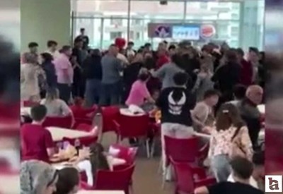 Keçiören'de bir AVM'de çıkan kavga ile bir anda ortalık karıştı