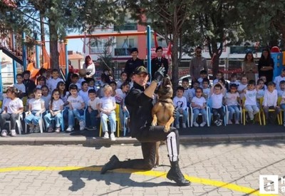 Beypazarı'nda jandarma ekiplerinden miniklere özel 23 Nisan etkinliği