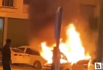 Polatlı'da seyir halindeki araç alev alıp kullanılamaz hale geldi