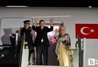 İtalya'dan dönen Cumhurbaşkanı Erdoğan, Esenboğa Havalimanı'na indi