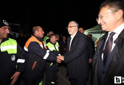 Altındağ Belediyesi işçileri 1 Mayıs'ta Bakan Işıkhan ile bir araya geldi