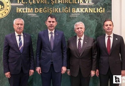 ABB Başkanı Mansur Yavaş, Bakan Murat Kurum'u ziyaret etti