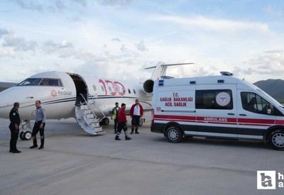 7 aylık bebek ambulans uçakla Muş'tan Ankara'ya getirildi