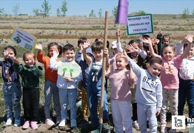 Ankara'da 750 öğrenciyle fidan dikim etkinliği düzenlendi