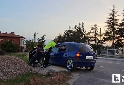Çorum'da polisin dur ihtarına uymayan sürücüye 53.200 TL ceza