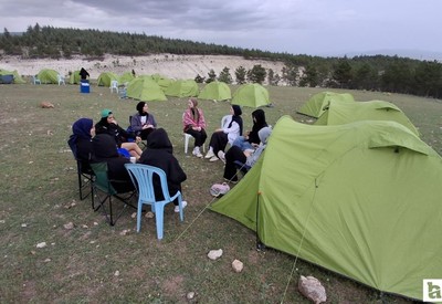 Beypazarı'nda üniversite öğrencileri için çadır kamp düzenlendi