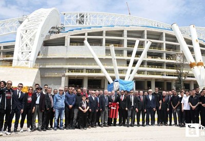 Gençlerbirliği heyeti 19 Mayıs Stadyumu'nda çalışmaları inceledi