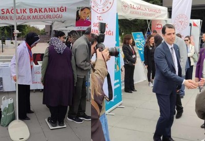 Ankara'da vücut kitle indeksi ölçümü uygulaması başladı!
