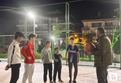 Pursaklar Belediye Başkanı Çetin'den çocuklara basket atışı turnuvası yaptı