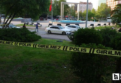 TBMM önünde havaya ateş eden şahıs kaçarken yakalandı