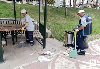 Pursaklar Belediyesinden her an kullanıma hazır park ve bahçe mesaisi