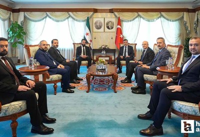 Ankara'da zirve: Cumhurbaşkanı Yardımcısı Yılmaz, Şara ile görüştü