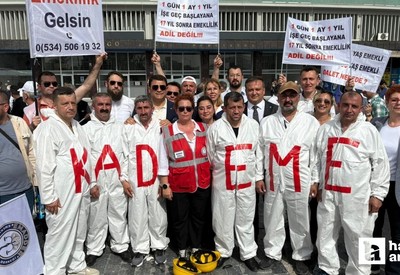 Kademeli emeklilik isteyen yüzlerce vatandaş Ankara'da  bir araya geldi
