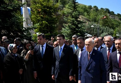 Devlet Bahçeli, Kızılcahamam'da Ülkücü Şehitler Anıtı'nı ziyaret etti