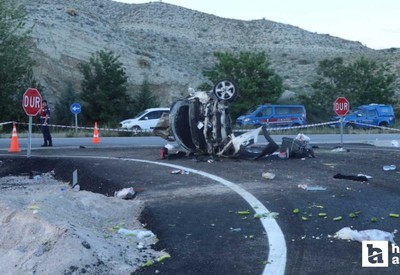 Ankara- Çankırı yolunda trafik kazası: 1 kişi öldü 3 kişi yaralandı