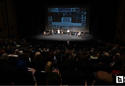 Ünlü oyuncular Ankara'da festival programında söyleşiye katıldılar