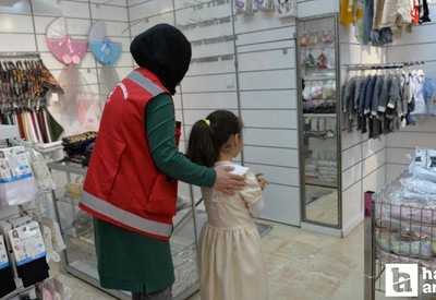 Kahramankazan Belediyesi bayram öncesi çocukların yüzünü güldürdü
