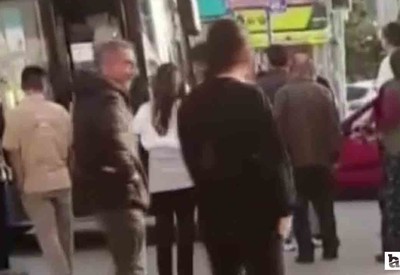 Elmadağ'da belediye otobüsünün çarptığı yaya ağır yaralandı