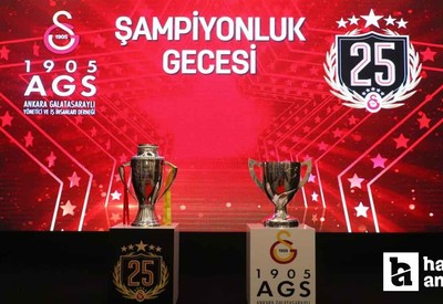 Galatasaraylı taraftarlar 25. şampiyonluğu Ankara'da kutladı