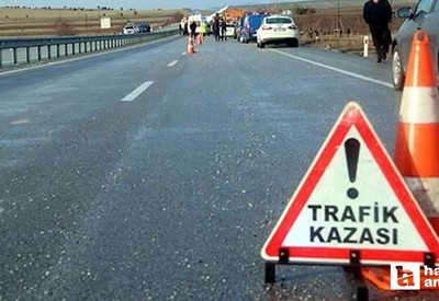 Ankara - Uşak karayolu üzerinde kaza: 5'i çocuk 7 yaralı