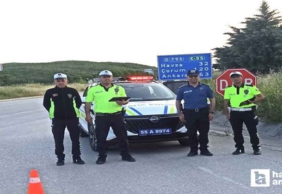 Samsun - Ankara karayolunda trafik denetimleri sıkılaştırıldı