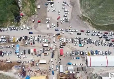 Başkentte kurban kesim alanındaki yoğun kameralara yansıdı