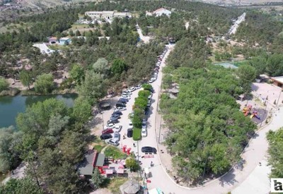 Başkentliler bayramda soluğu Mavi Göl'de aldı