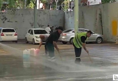 Keçiören Belediyesi kurban kesim noktalarını günlük temizliyor