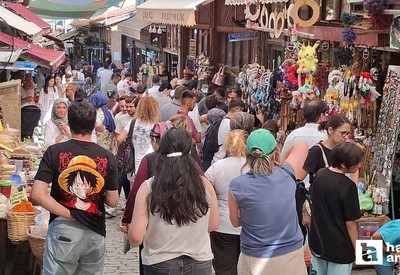 Beypazarı'nda bayram tatili nedeniyle ziyaretçi yoğunluğu