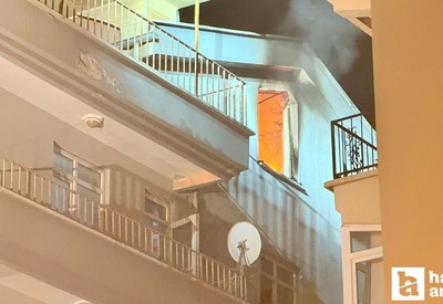 Polatlı'da 5 katlı binada korkutan yangın: İnceleme başlatıldı