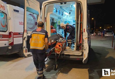 Bursa - Ankara kara yolunda otobüsün çarptığı kadın ağır yaralandı