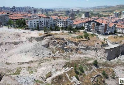 Keçiören'de mahalle sakinlerinin heyelan endişesi