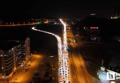 Kırıkkale-Ankara D200 karayolunda tatilin son günü trafik yoğunluğu zirve yaptı