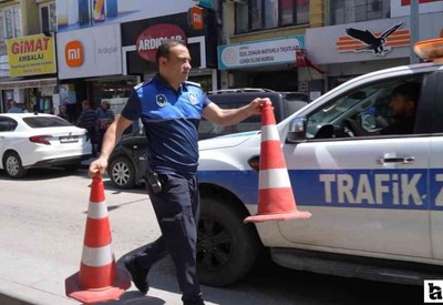 Kırıkkale'de zabıta ekipleri kaldırımları denetledi