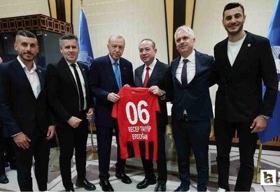 Gençlerbirliği'nden Cumhurbaşkanı Erdoğan'a ziyaret