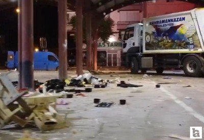 Kahramankazan Belediyesi Salı Pazarını düzenli olarak temizliyor