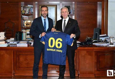Ankaragücü'nden ABB Başkanı Mansur Yavaş'a ziyaret