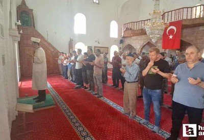 Beypazarı'nda Cuma Namazı sonrası yağmur duası edildi