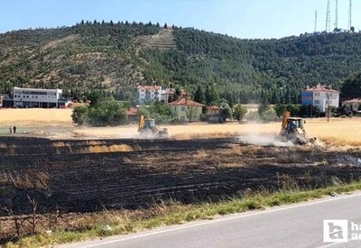 Beypazarı'nda tarla yangını: Çok sayıda tavuk telef oldu!