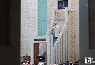 Diyanet İşleri Başkanı Erbaş, Ankara'daki Camii'nde hutbe okudu