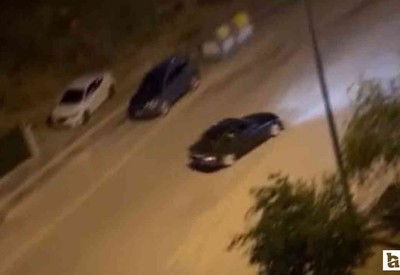 Etimesgut'ta drift atan sürücü korku dolu anlar yaşattı